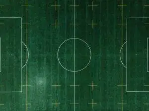 soccer field aerial photo